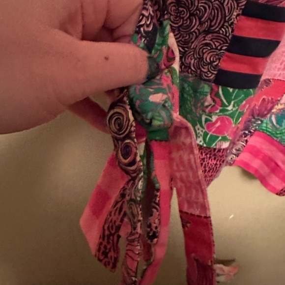 Lily Pulitzer Size 12 How About Them Apples Patchwork Sleeveless Shift Dress - Picture 5 of 7